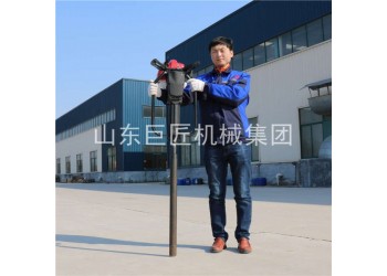 沖擊式QTZ-1取土鉆機山東巨匠提供手持式輕便取樣鉆機