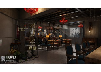 杭州上城區咖啡設計裝修公司,工裝設計裝修就選浙江國富裝飾