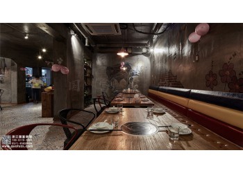 杭州余杭區(qū)燒烤店設計裝修公司,工裝設計裝修就選浙江國富裝飾