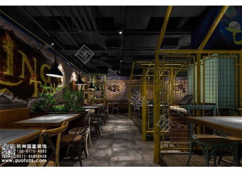 南潯區燒烤店設計公司-浙江國富裝飾