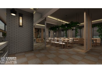 嵊州市自助餐廳設計公司-浙江國富裝飾