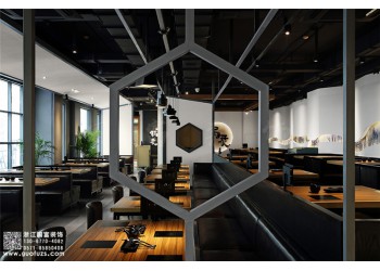三墩龍湖天街火鍋店設計公司-浙江國富裝飾