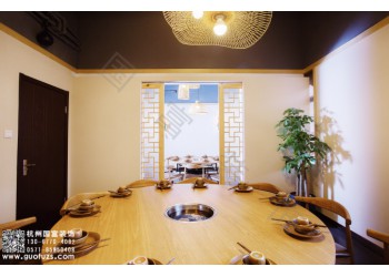 三門(mén)縣800平方米火鍋店設(shè)計(jì)裝修-浙江國(guó)富裝飾