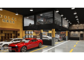 余杭區汽車美容店設計公司_浙江國富裝飾