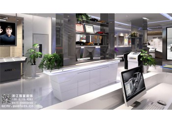 奉化區(qū)700平方汽車(chē)美容店裝修_浙江國(guó)富裝飾