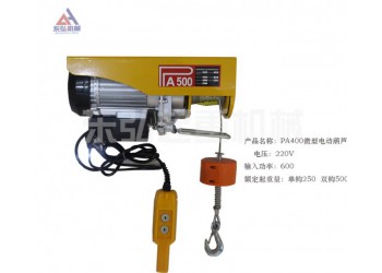 東弘pa 500微型電動葫蘆生產廠家