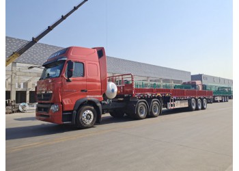 鑼響欄板式半掛車 新國標(biāo)60標(biāo)箱 空氣懸架 超級盤剎