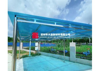 深圳南山區經銷陽光板無聲雨棚