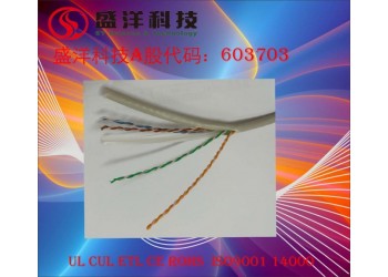 盛洋科技供應(yīng)高品質(zhì)純銅導(dǎo)體UTPCAT6六類網(wǎng)絡(luò)線