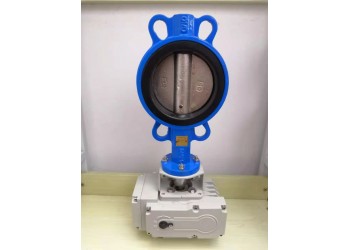 江森對夾式電動蝶閥 電動開關(guān)蝶閥
