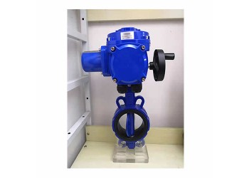 江森對夾式電動開關(guān)蝶閥AC220V