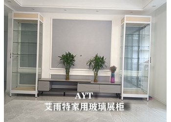 淮安香溢茗園環保展柜展柜案例