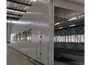 整體移動噴漆房安裝方式及廢氣處理方法