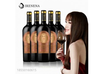IRENENA紅酒溫碧霞自創(chuàng)品牌進(jìn)口智利葡萄酒美娜干紅