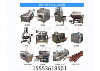 蒙古牛肉干加工設(shè)備廠家 整套牛肉干整套流水線