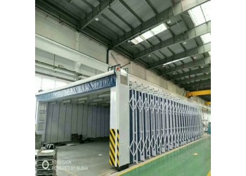 環保全自動伸縮噴漆房適合大件噴漆打磨作業