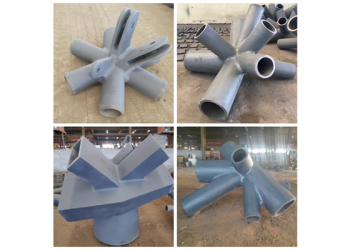 在建筑中鑄鋼節(jié)點(diǎn) 鑄鋼件的形狀尺寸大小需要圖紙定制